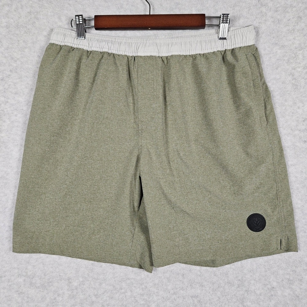 Chubbies Mens XL Green Shorts 7" Inseam Drawstring Stretch The Smoothies Unlined
